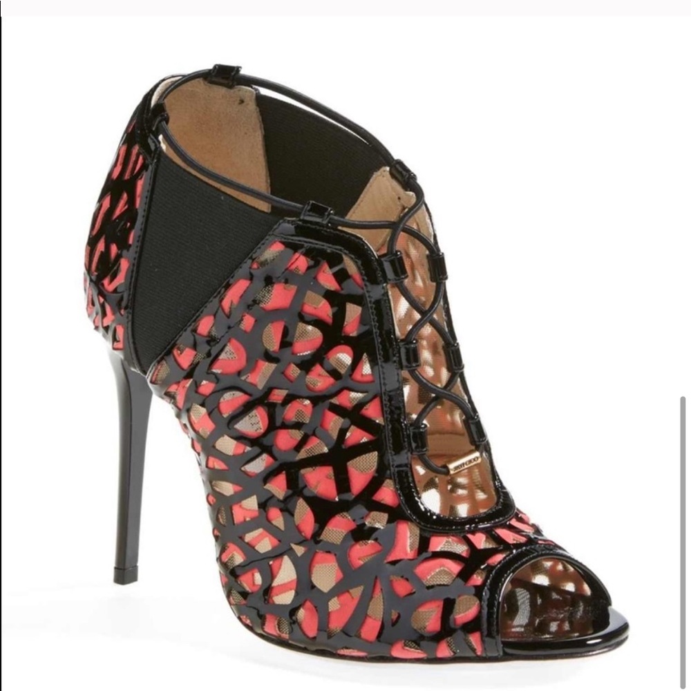 Jimmy Choo Patent Lycra Women's Sandal Black